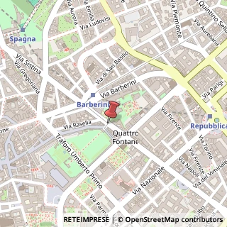 Mappa Via delle quattro fontane 16, 00184 Roma, Roma (Lazio)