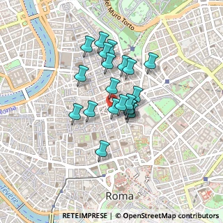 Mappa Via dei Crociferi, 00187 Roma RM, Italia (0.3345)