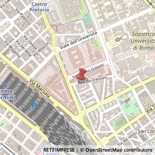 Mappa Via dei Frentani, 4, 00185 Roma, Roma (Lazio)