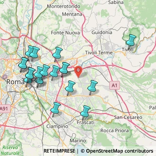 Mappa Via Luigi Gastinelli, 00133 Roma RM, Italia (9.4355)