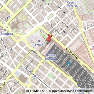 Mappa Roma Termini, Piazza dei Cinquecento, 00180 Roma RM, Italia, 00180 Roma, Roma (Lazio)