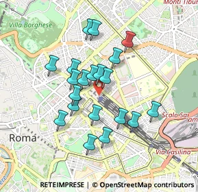 Mappa Stazione Termini F.S. P.le dei Cinquecento Via Marsala Galleria gommata, 00185 Roma RM, Italia (0.796)