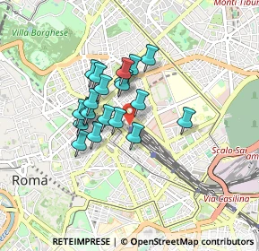 Mappa Stazione Termini F.S. P.le dei Cinquecento Via Marsala Galleria gommata, 00185 Roma RM, Italia (0.6565)