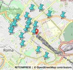 Mappa Stazione Termini F.S. P.le dei Cinquecento Via Marsala Galleria gommata, 00185 Roma RM, Italia (1.0865)