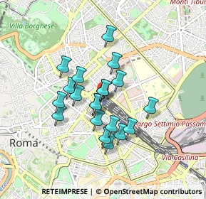 Mappa Stazione Termini F.S. P.le dei Cinquecento Via Marsala Galleria gommata, 00185 Roma RM, Italia (0.71)