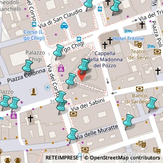Mappa Galleria Alberto Sordi, 00186 Roma RM, Italia (0.106)