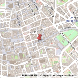 Mappa Via delle Muratte,  95, 00187 Roma, Roma (Lazio)
