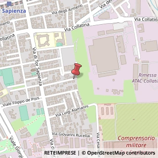 Mappa Via Francesco Paolo Michetti, 40, 00155 Roma, Roma (Lazio)