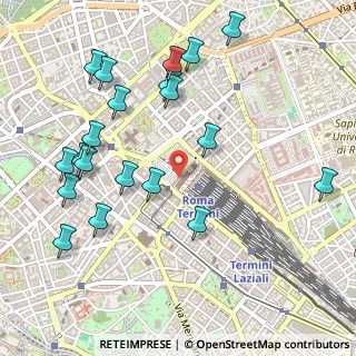Mappa Piazza dei Cinquecento, 00185 Roma RM, Italia (0.6185)