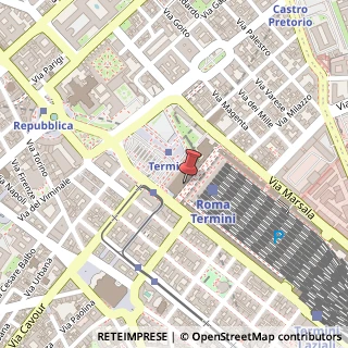 Mappa Piazza dei Cinquecento, 00185 Roma RM, Italia, 00185 Roma, Roma (Lazio)