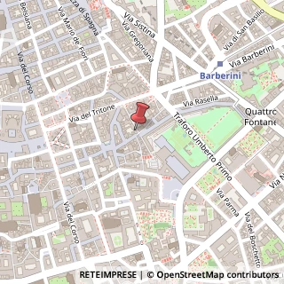 Mappa Via della Panetteria, 1, 00187 Roma, Roma (Lazio)