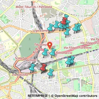 Mappa Via di Portonaccio, 00159 Roma RM, Italia (1.0825)