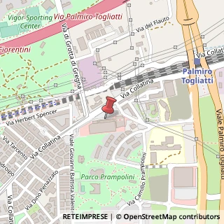 Mappa Viale Giovanni Battista Valente, 124N, 00177 Roma, Roma (Lazio)