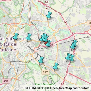 Mappa Via Emma Amadei, 00159 Roma RM, Italia (3.85385)