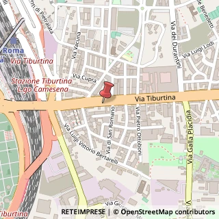 Mappa Via Tiburtina, 396, 00159 Roma, Roma (Lazio)