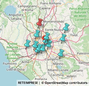 Mappa Via di San Romano, 00159 Roma RM, Italia (9.70077)