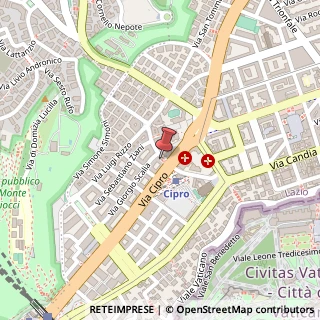 Mappa Via Giulio Venticinque, 40, 00136 Roma, Roma (Lazio)