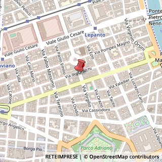 Mappa Via Attilio Regolo, 19, 00192 Roma, Roma (Lazio)