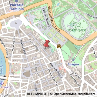 Mappa Via Margutta, 54, 00187 Roma, Roma (Lazio)