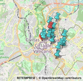 Mappa Via la Goletta, 00192 Roma RM, Italia (1.3555)