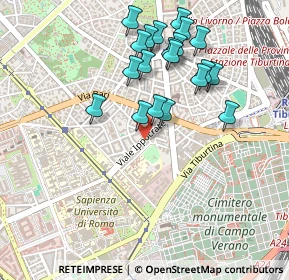 Mappa Via Giuseppe Sisco, 00161 Roma RM, Italia (0.496)