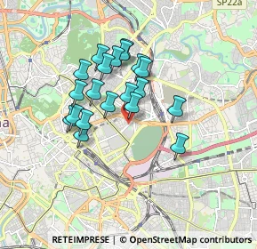 Mappa Via Giuseppe Sisco, 00161 Roma RM, Italia (1.4685)