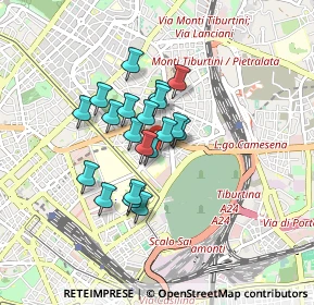 Mappa Via Giuseppe Sisco, 00161 Roma RM, Italia (0.6315)