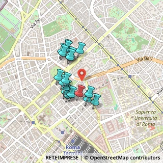 Mappa Via Sapri, 00185 Roma RM, Italia (0.355)