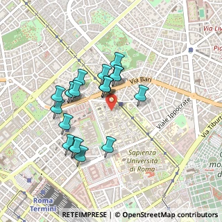 Mappa Viale del Policlinico, 00100 Roma RM, Italia (0.422)