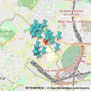 Mappa Viale del Policlinico, 00100 Roma RM, Italia (0.6355)