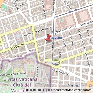 Mappa Via degli Scipioni,  44, 00192 Roma, Roma (Lazio)
