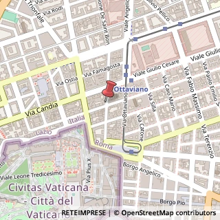 Mappa Via Vespasiano, 50, 00192 Roma, Roma (Lazio)