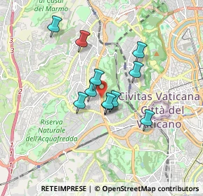 Mappa Via della Pineta Sacchetti, 00100 Roma RM, Italia (1.37182)