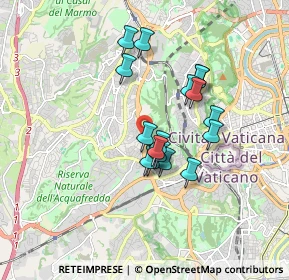 Mappa Via della Pineta Sacchetti, 00100 Roma RM, Italia (1.45294)