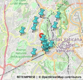 Mappa Via della Pineta Sacchetti, 00100 Roma RM, Italia (1.45538)