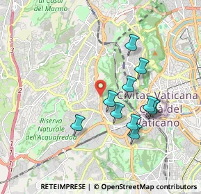 Mappa Via della Pineta Sacchetti, 00100 Roma RM, Italia (1.76091)