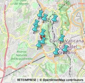 Mappa Via della Pineta Sacchetti, 00100 Roma RM, Italia (1.46455)