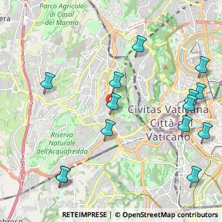 Mappa Via della Pineta Sacchetti, 00100 Roma RM, Italia (2.86357)