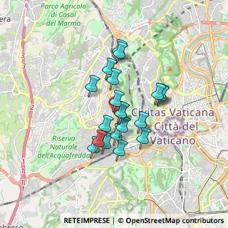 Mappa Via della Pineta Sacchetti, 00100 Roma RM, Italia (1.3705)