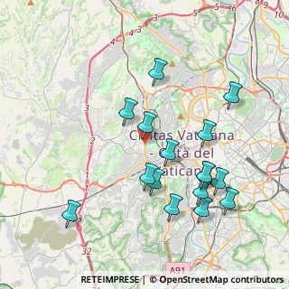 Mappa Via della Pineta Sacchetti, 00100 Roma RM, Italia (4.25313)