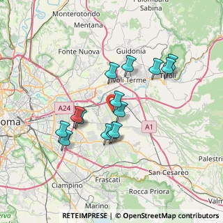 Mappa Via Bussi sul Tirino, 00132 Roma RM, Italia (6.57929)