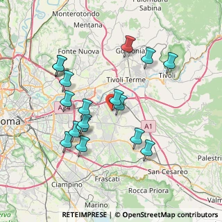 Mappa Via Bussi sul Tirino, 00132 Roma RM, Italia (7.71118)