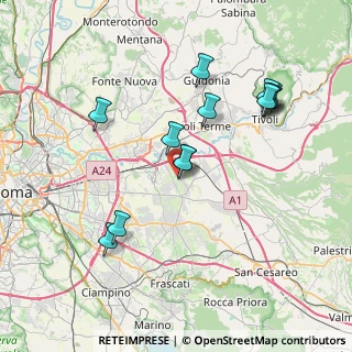 Mappa Via Bussi sul Tirino, 00132 Roma RM, Italia (7.95538)