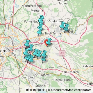 Mappa Via Bussi sul Tirino, 00132 Roma RM, Italia (7.497)