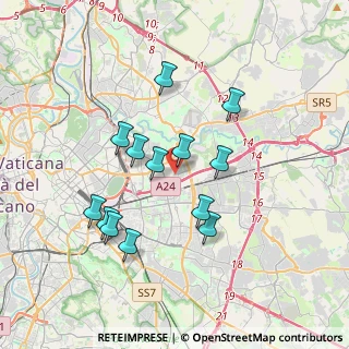 Mappa Via Orsogna, 00155 Roma RM, Italia (3.47923)