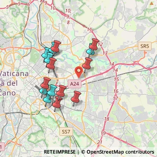 Mappa Via Orsogna, 00155 Roma RM, Italia (3.76933)