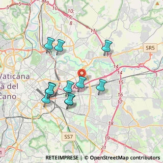 Mappa Via Orsogna, 00155 Roma RM, Italia (3.59727)