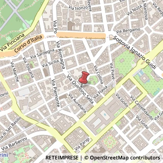 Mappa Via Quintino Sella, 57, 00187 Roma, Roma (Lazio)