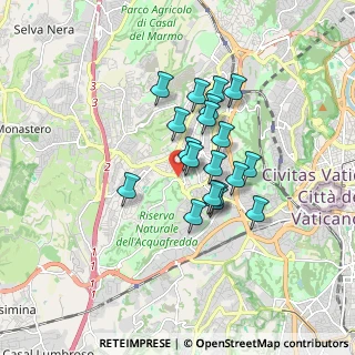 Mappa Via di Boccea, 00168 Roma RM, Italia (1.37105)