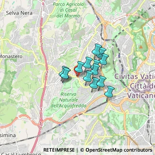 Mappa Via di Boccea, 00168 Roma RM, Italia (1.09071)